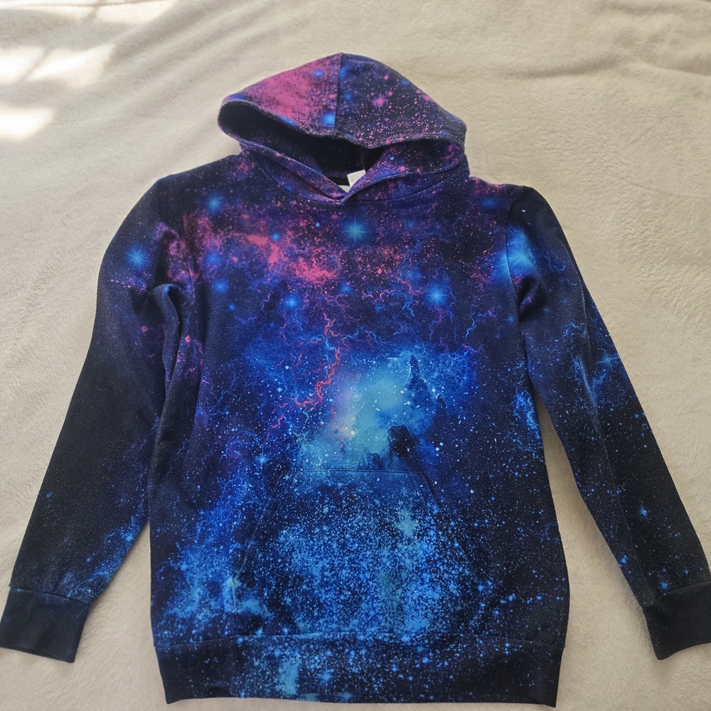 Galaxy Print Kids Hoodie Size 3XL